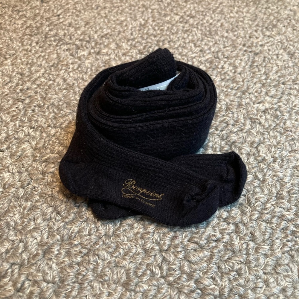 Bonpoint black tights NEW